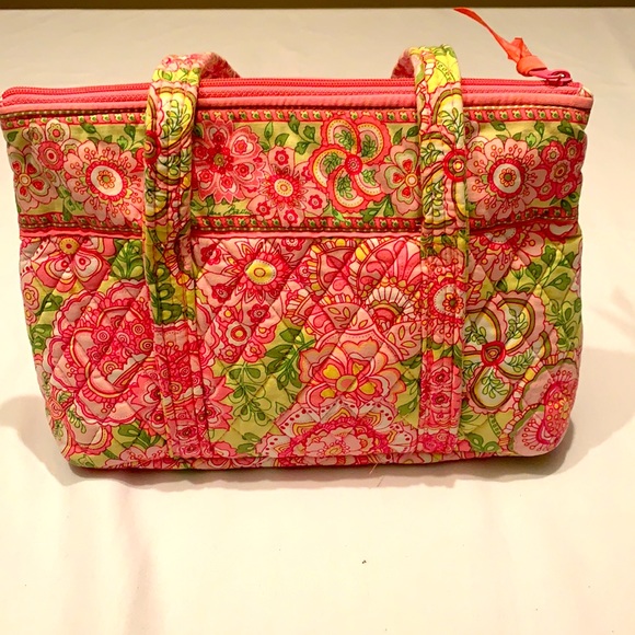 Vera Bradley quite pink and green bag - Picture 7 of 12